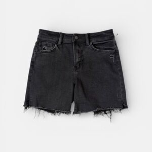 New Flying Monkey High Rise Black Denim Cutoff Jean Shorts Womens sz 25